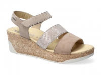 chaussure mephisto velcro gianna taupe clair